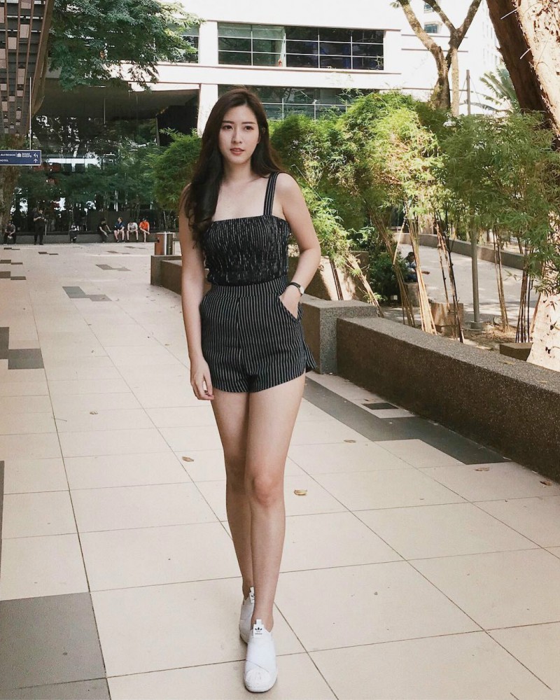女神级正妹Jovin Chan 修长性感美腿超吸睛