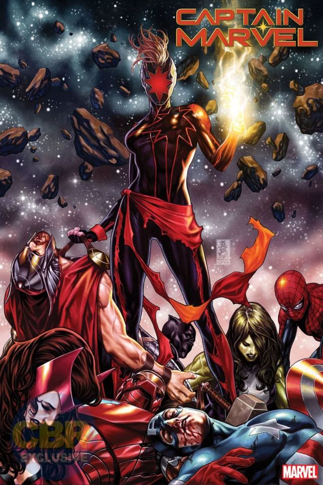 黑化版惊奇队长设计图 攻击复仇者联盟威胁漫威宇宙