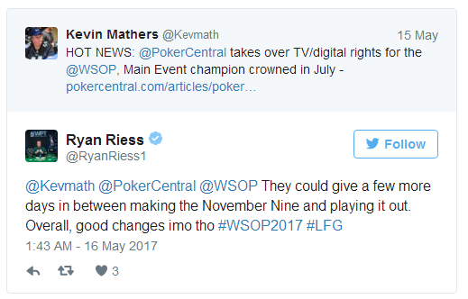 扑克职业玩家对取消WSOP“11月9人组”的反应