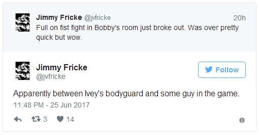 Bobby扑克室有人斗殴？