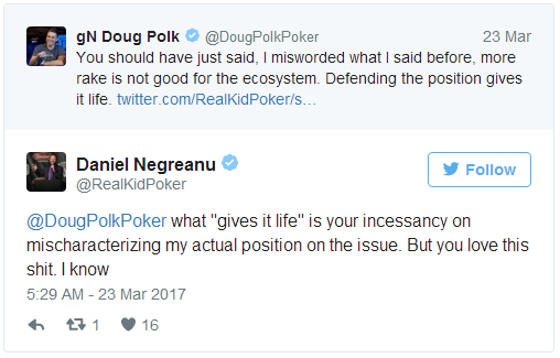 DOUG POLK和DANIEL NEGREANU再掀推特骂战