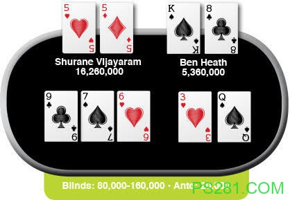 ​Card Player每周一牌：Shurane Vijayaram vs Ben Heath