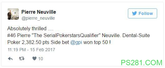 74岁老人闯入GPI扑克排名前五十，赢得打赌！