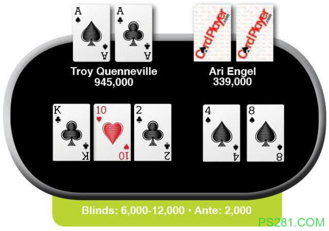 Card Player每周一牌：Troy Quenneville vs Ari Engel