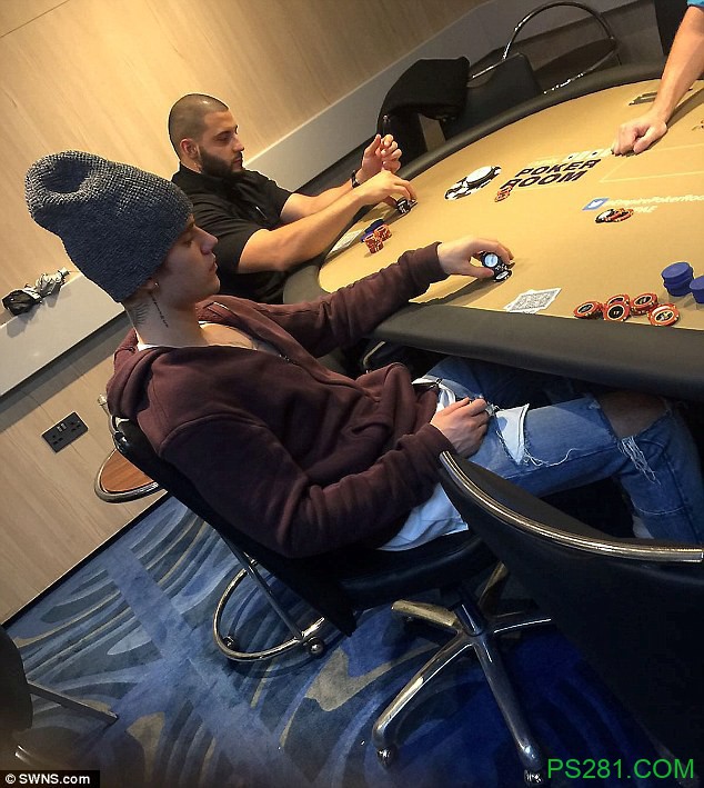 ​贾斯汀·比伯被人发现在赌场打低注额扑克