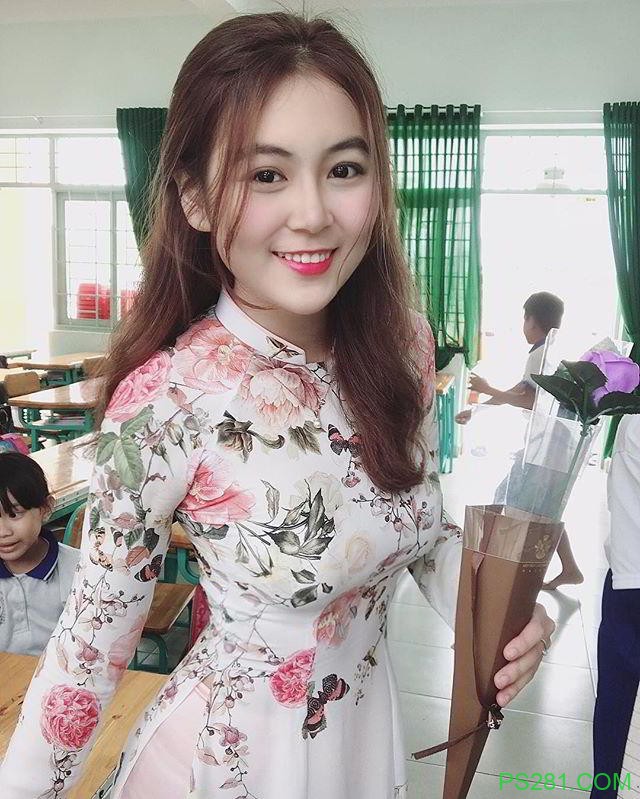 准小学美女教师《Nam Tran》极正美颜让网友想再读一次书！
