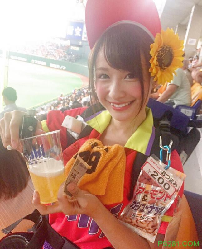 日本虎牙啤酒妹「伊藤爱真」，给你补充满满的元气能量！