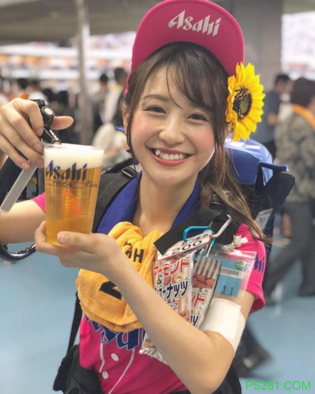 日本虎牙啤酒妹「伊藤爱真」，给你补充满满的元气能量！