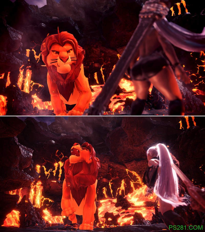 《魔物猎人世界》狮子王辛巴顶替炎王龙 霸气外露十分震撼