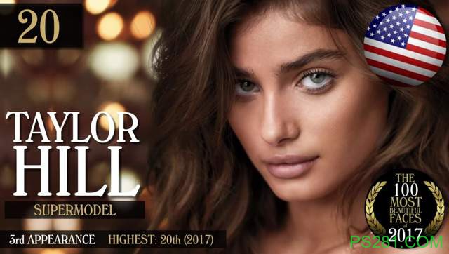 2017年《全球百大最美脸蛋排行榜》完整名单