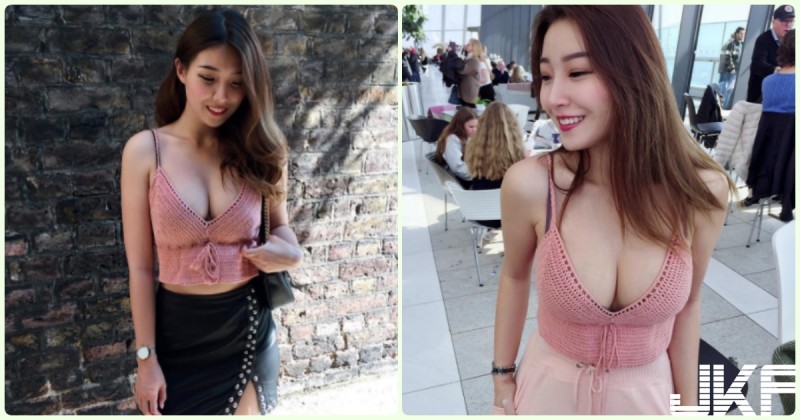 好白嫩！「極品美乳妹」乳量快溢出來！超兇悍車頭燈讓人受不了…